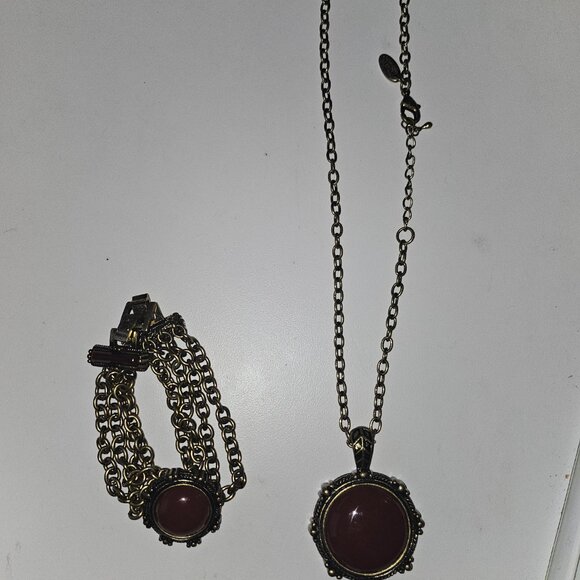 Jewel Kade Vintage Necklace Bracelet Set New in Box Jewelry gift set Wood box - Picture 10 of 16